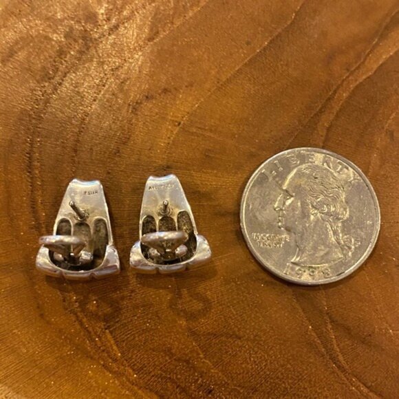 RETIRED James Avery Classico French Clip Earrings, Sterling Silver - Picture 2 of 3